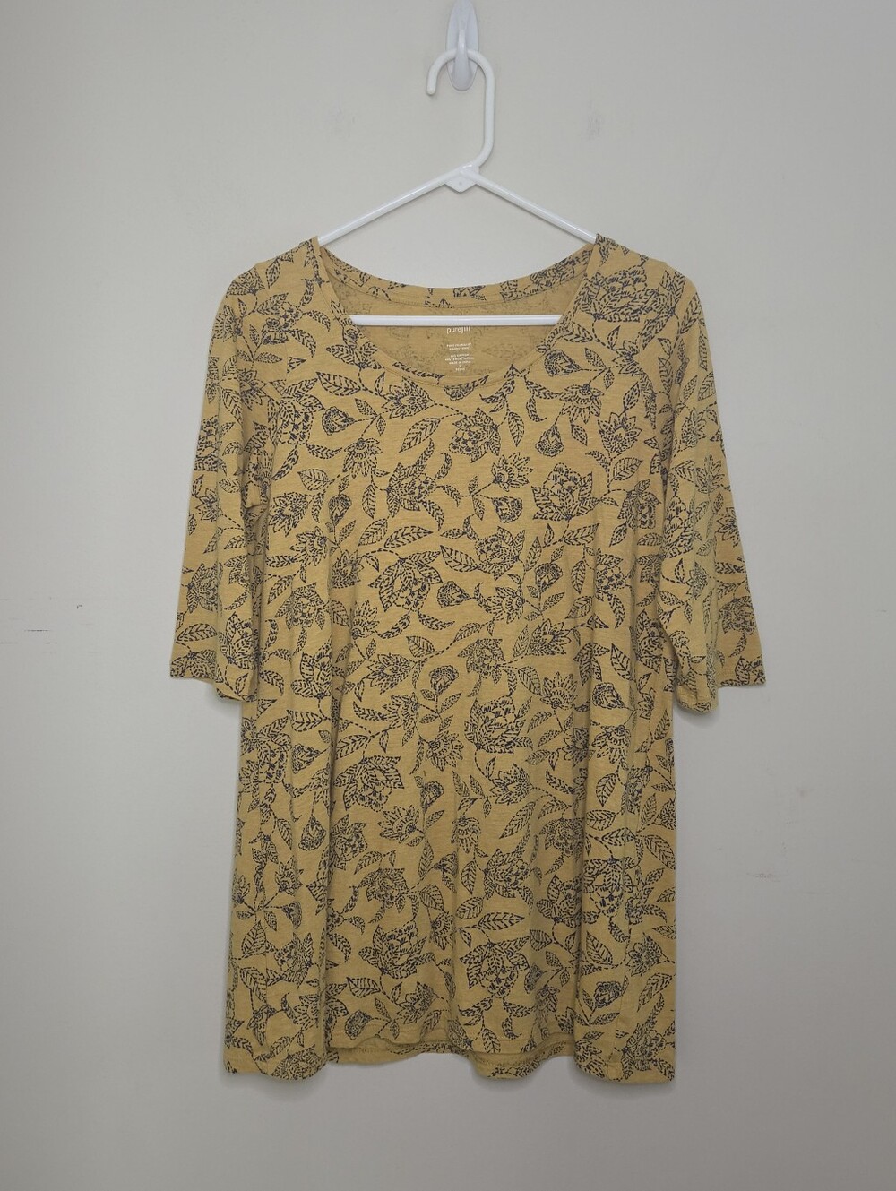 Women's J Jill Pure Jill Ballet Sleeve Tunic Top Sz Petite Small
